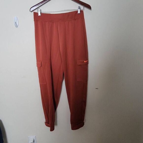Nike Women's NSW Swoosh Pants Orange CU5633-895 Medium - Picture 1 of 4
